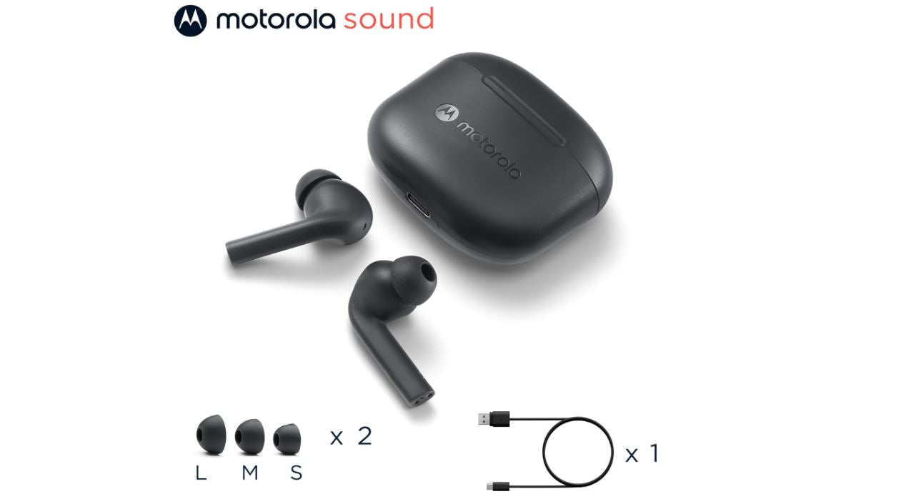 Motorola Moto Buds 065 - True Wireless, Ear Buds, Noise Isolation and 17 Hours Playtime