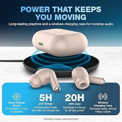 Naztech Xpods Pro Tws with Wireless Charging Case