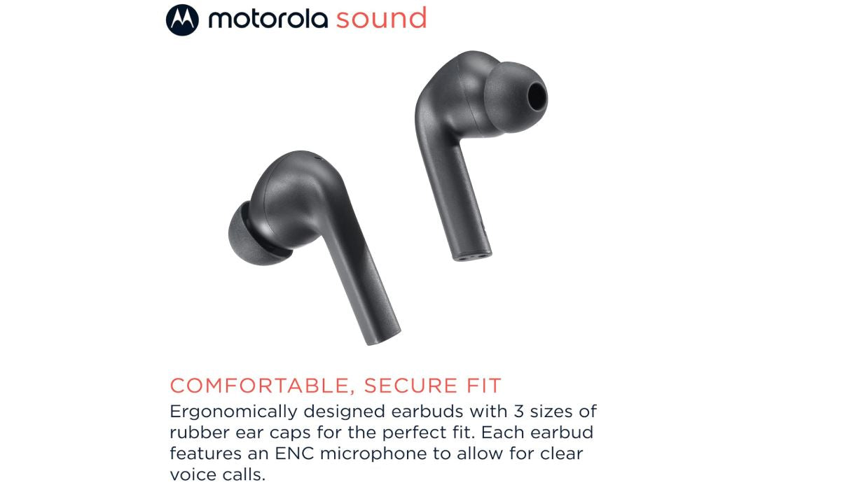 Motorola Moto Buds 065 - True Wireless, Ear Buds, Noise Isolation and 17 Hours Playtime