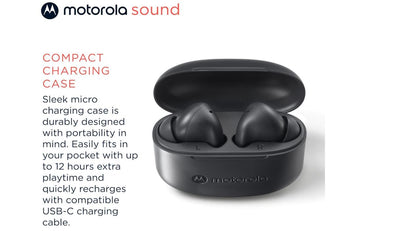 Motorola Moto Buds 065 - True Wireless, Ear Buds, Noise Isolation and 17 Hours Playtime