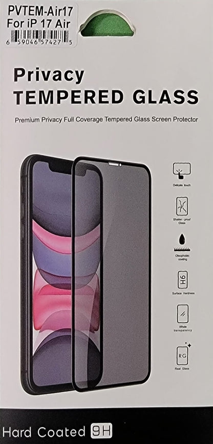 Privacy Tempered Glass iPhone Air 17